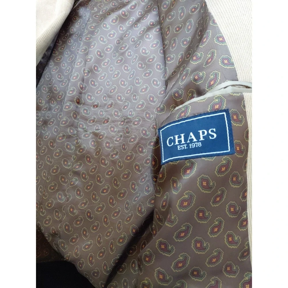 Vintage Chap's Men's Corduroy Elbow Patches Sport Coat/Blazer size 48 Long 90s